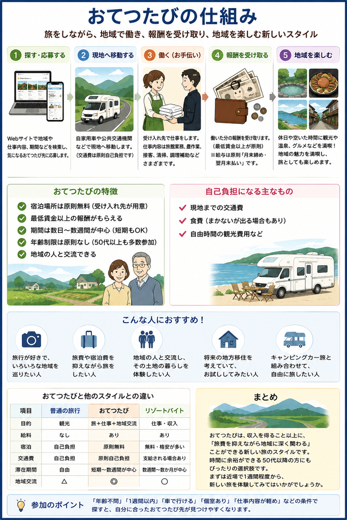 おてつたびの仕組み