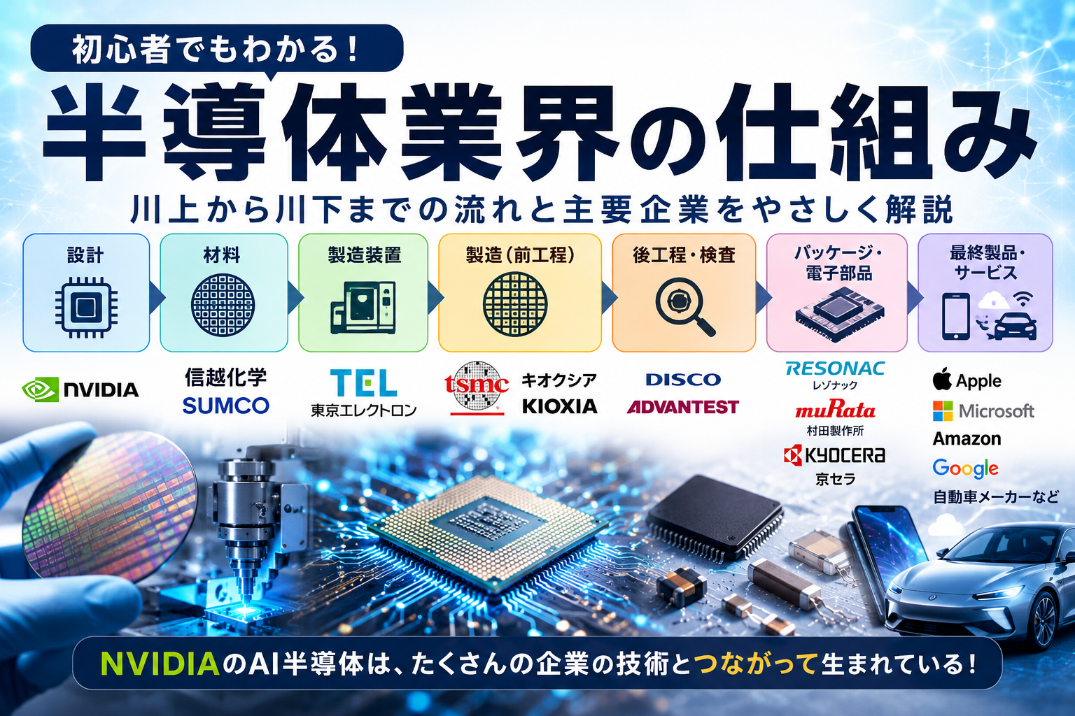 半導体業界の仕組みの説明図