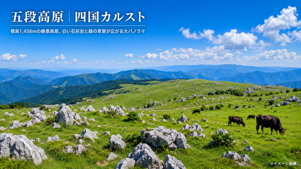 五段高原の景観をイメージして作成した画像