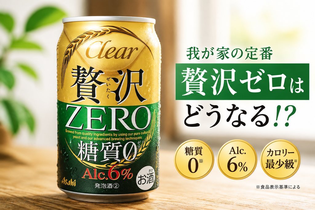 アサヒ贅沢ゼロの図