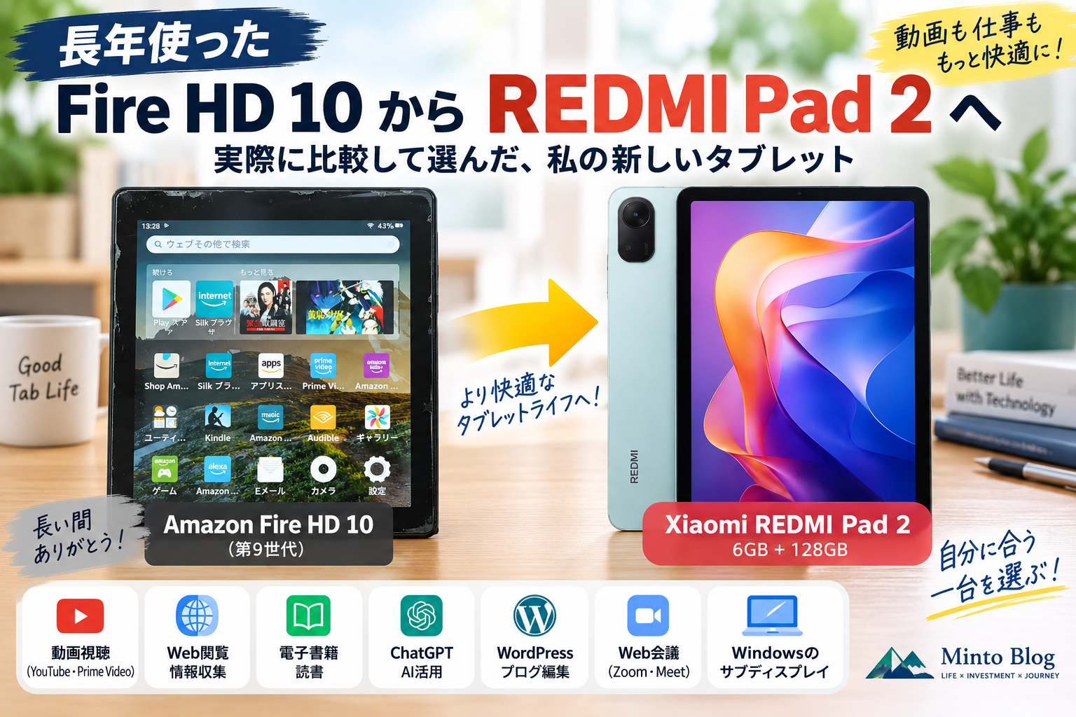 FireHD10からREDMI Pad2へ