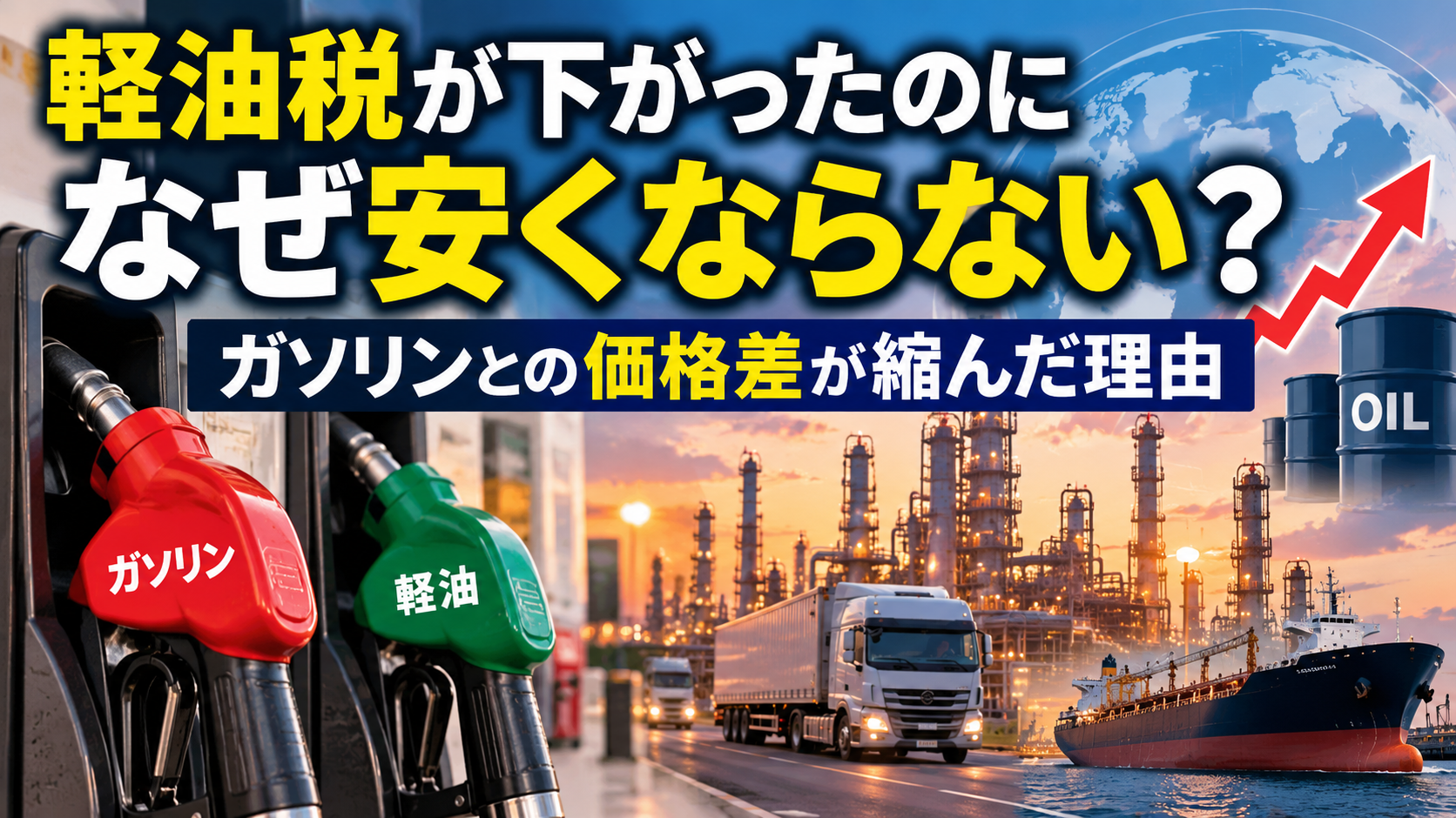軽油税が下がったのになぜ安くならない？