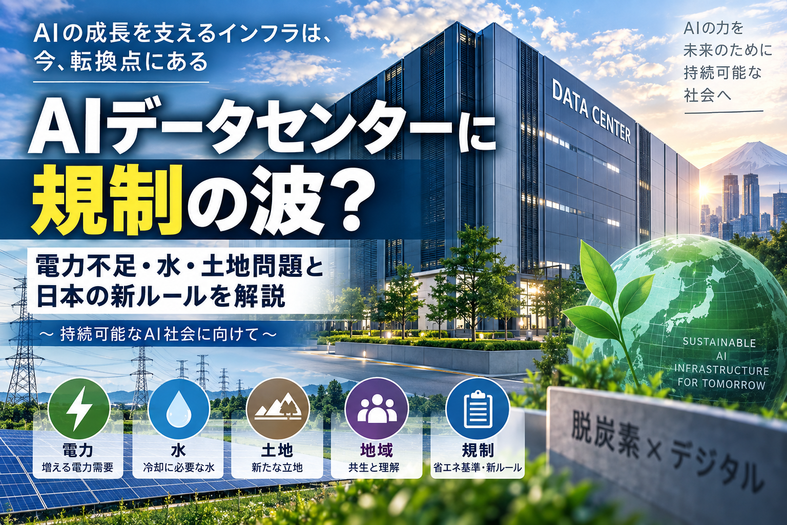 AIデータセンターに規制の波
