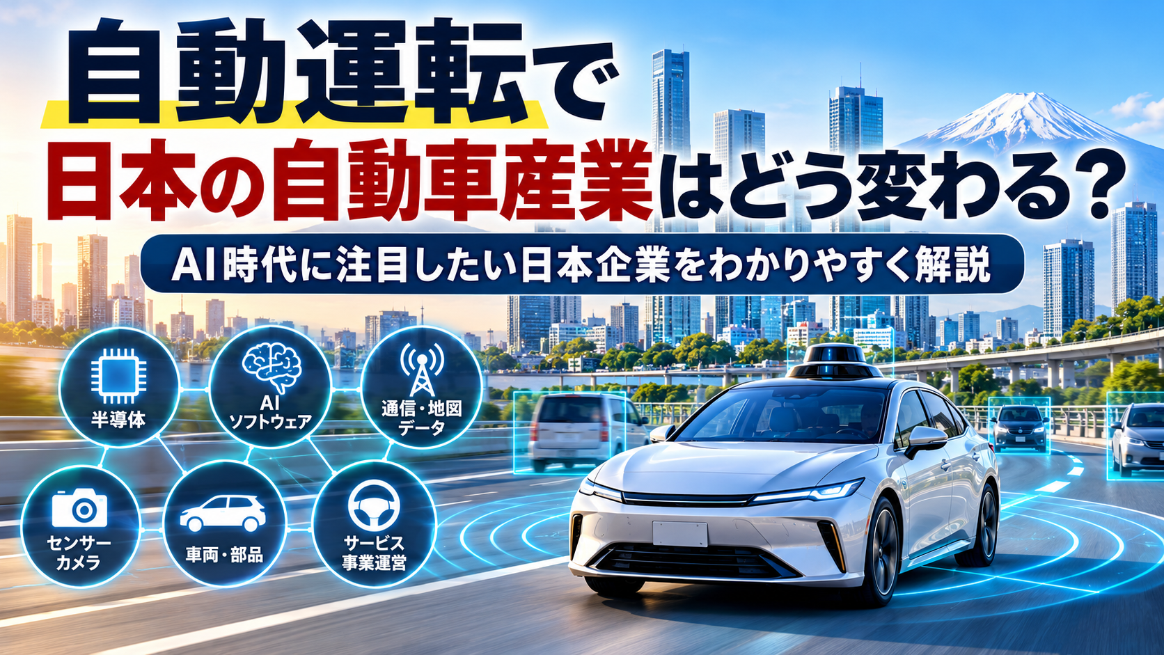 自動運転で日本の自動車産業はどう変わる？